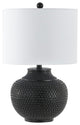 Safavieh Hemper Table Lamp Matte Black