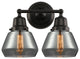 Innovations 623-2W-BK-G173 2-Light Bath Vanity Light, Matte Black