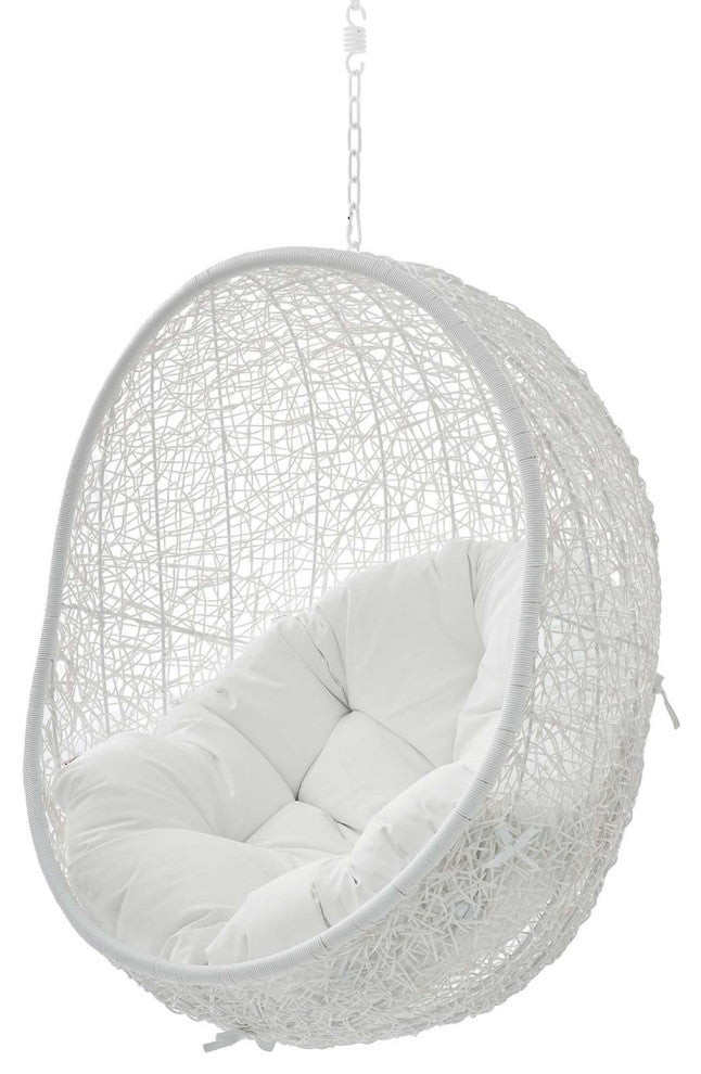Swing Lounge Chair, Sunbrella, White, Outdoor Patio Balcony Cafe Bistro Garden