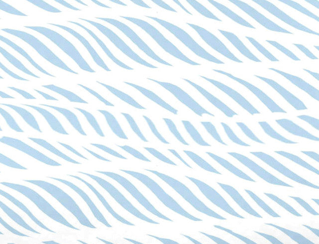 Rolling Waves, Geometric Print Bath Towel, Light Blue