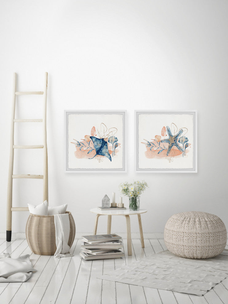 Bottom Dwellers Diptych, 2-Piece Set, 32x32 Panels