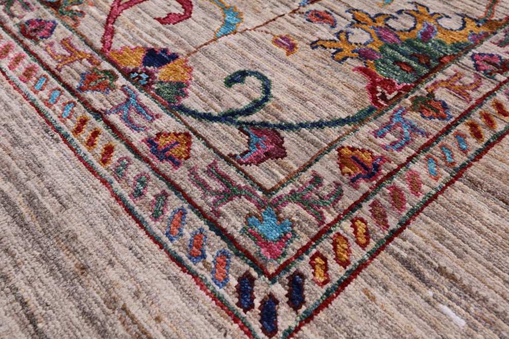 Persian Tabriz Hand Knotted Wool Rug 5' 6" X 8' 3" Q11100