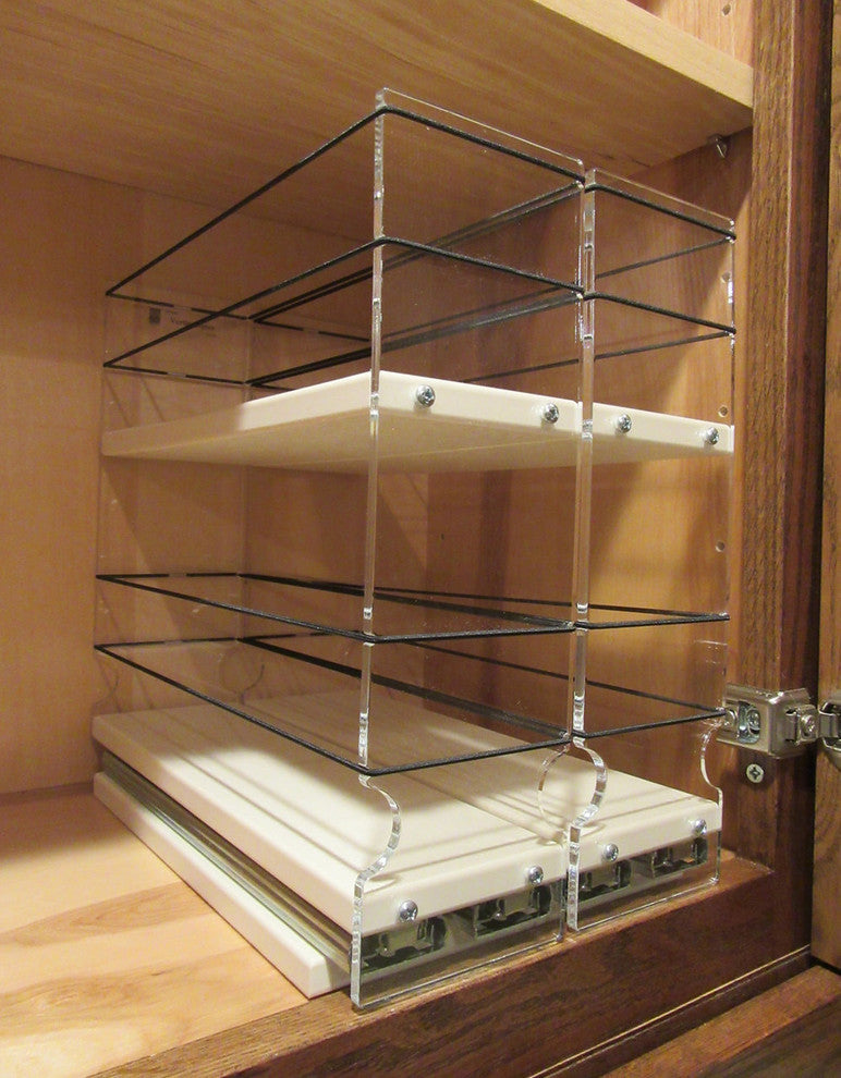 33x2x11 Spice Rack Drawer, Cream