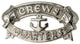 Nickel Plated Brass Crews Quarters Plaque