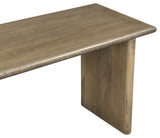 55" Wood Dining Bench, Light Brown