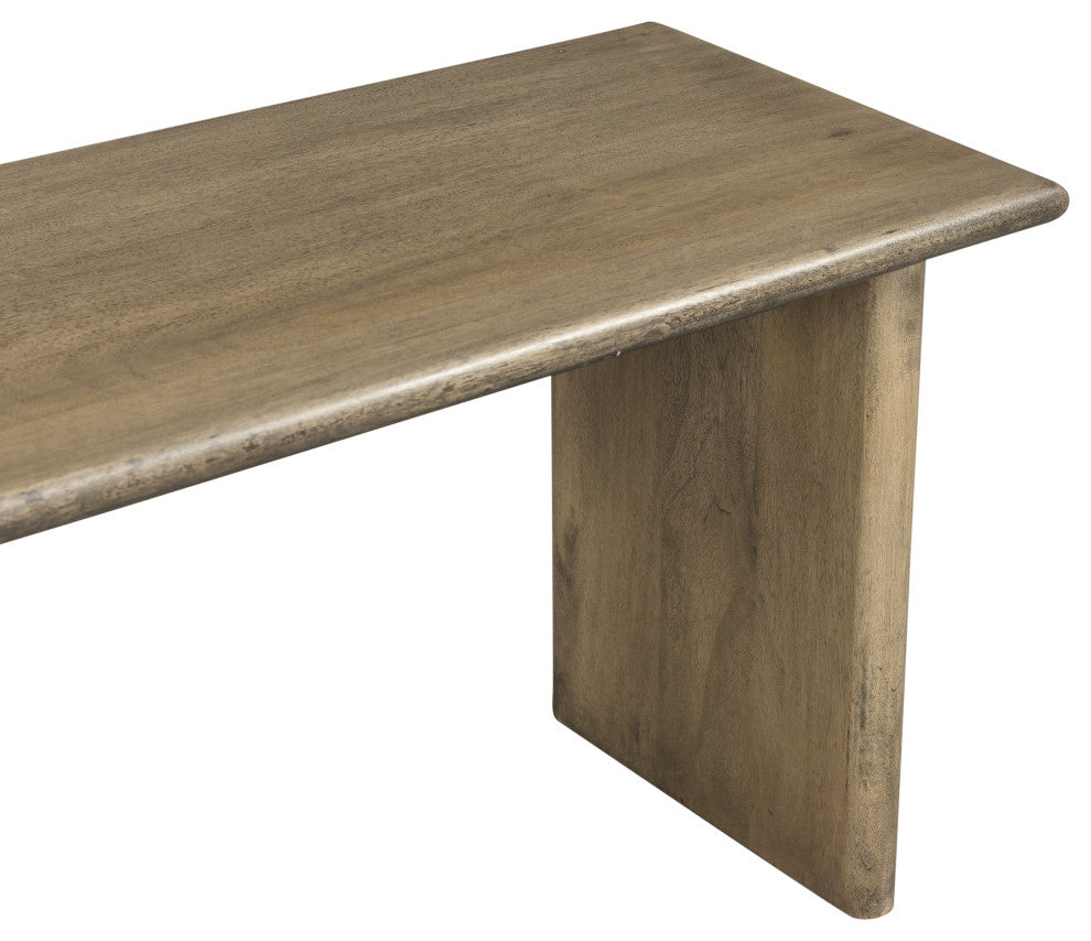 55" Wood Dining Bench, Light Brown