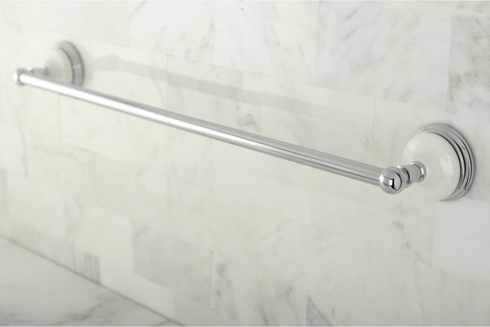 Kingston Brass 24" Towel Bar, Polished Chrome