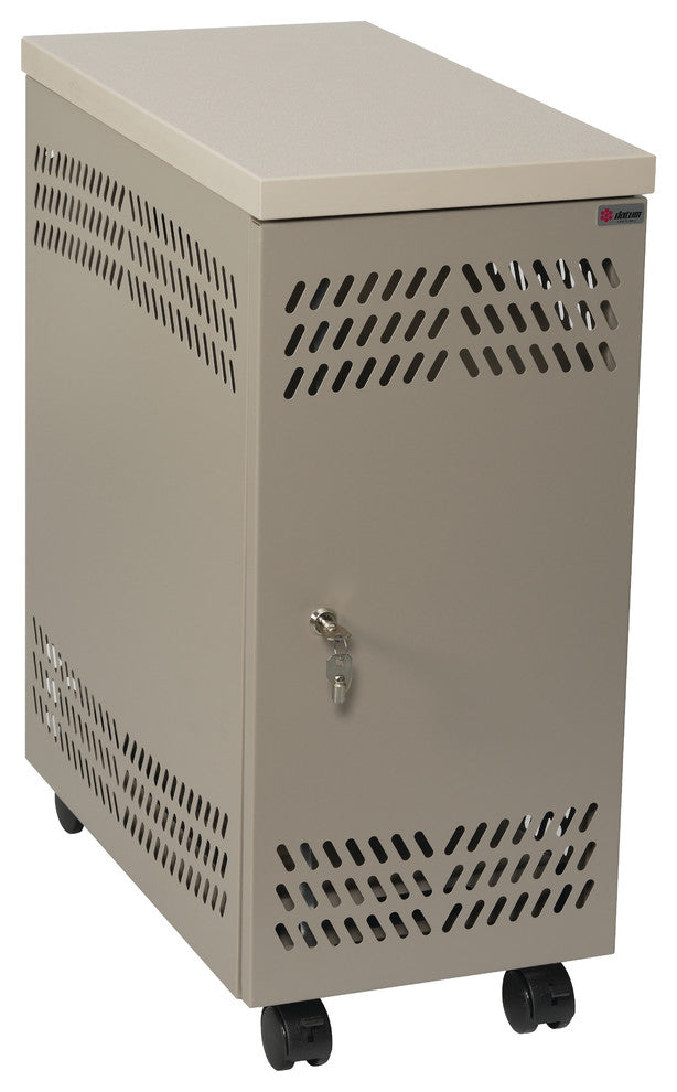 Large Mobile CPU Locker, Bone White