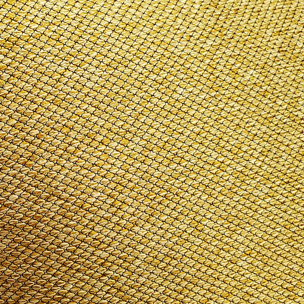 Rio Grande Ochre Gold Throw Pillow 20x20, with Polyfill Insert