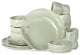 Stone by Mercer Project ATIK Stoneware 16 Piece Dinnerware Set, Sage-Grey
