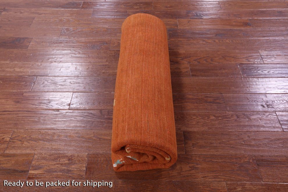 6' Square Persian Gabbeh Hand Knotted Wool Rug - Q15099