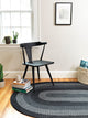Colonial Mills Walden WN13 Black/Charcoal Wool Area Rug, Round 6'x6'