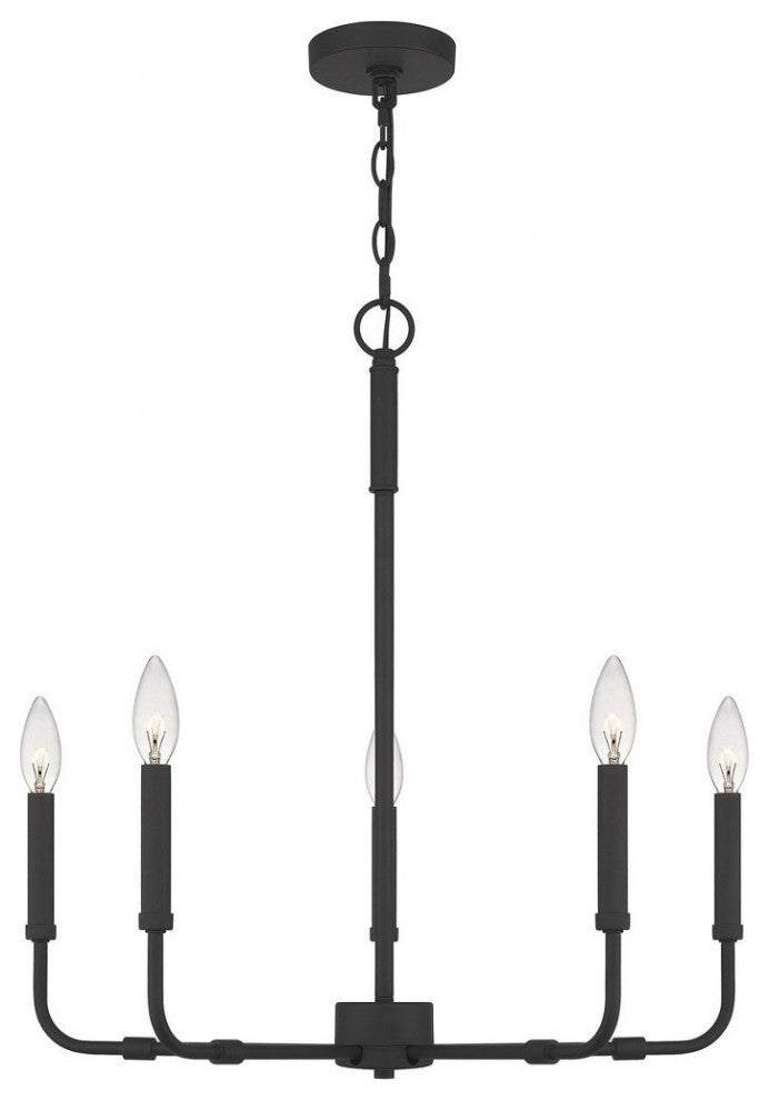 Quoizel Abner Five Light Chandelier ABR5024MBK