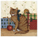 "Christmas Kitty II" Digital Paper Print by David Carter Brown, 20"x20"