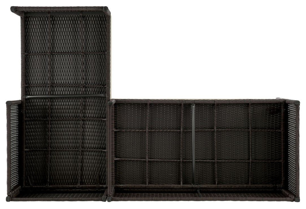 Manhattan Comfort Menton Steel Rattan 2-Piece Patio Set