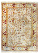 Beige Traditional All Over Oushak Area Rug