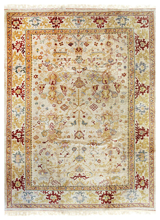 Beige Traditional All Over Oushak Area Rug