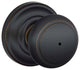 Schlage F40-AND-AND Andover Privacy Door Knob Set - Aged Bronze