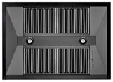 ZLINE 48" Ducted Vent Black Stainless Steel Wall Mount Range Hood