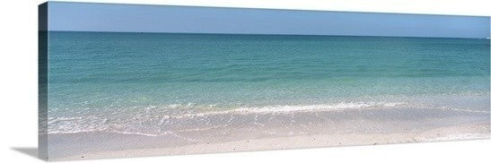 "Blue sky over the sea, Gulf of Mexico, Florida" Canvas Art, 36"x12"x1.25"