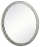 Otto Round Mirror, 48", Chevron