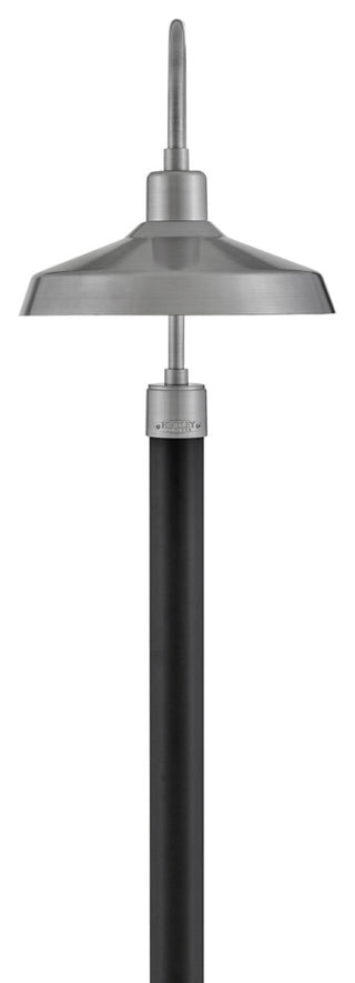 Hinkley Forge 16" Large Post Top/Pier Mount Lantern, Antique Brushed Aluminum