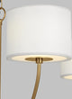 Sawyer Small Chandelier, Burnished Brass