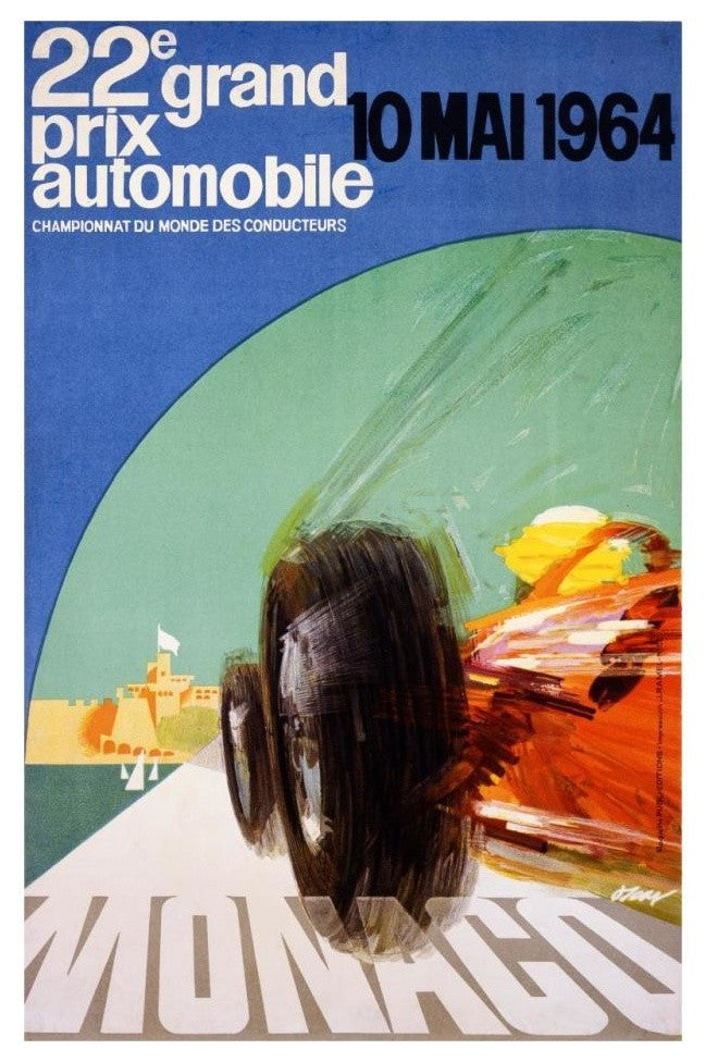 "22e grand prix / 10 Mai 1964" Digital Paper Print by J. May, 21"x32"