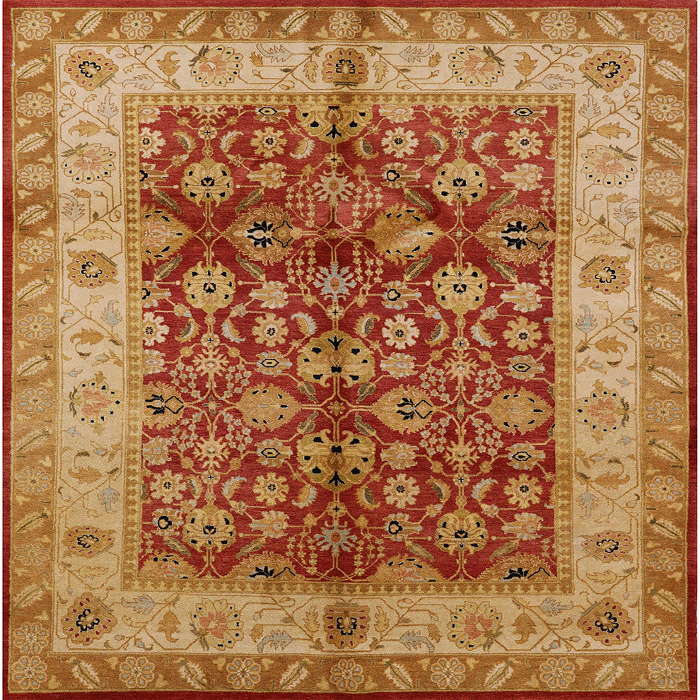 Ahgly Company Indoor Square Mid-Century Modern Area Rugs, 5' Square