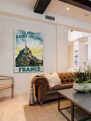 "Le Mont Saint-Michel" Painting Print on Wrapped Canvas