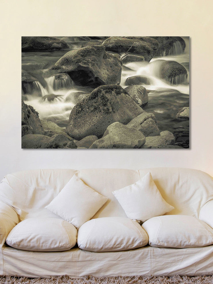"Through the Boulders" Painting Print on Canvas