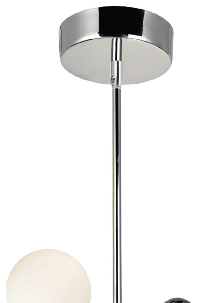 Element 8 Light Chandelier With Polished Nickel Finish