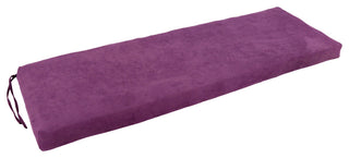 51"X19" Solid Microsuede Bench Cushion, Ultra Violet