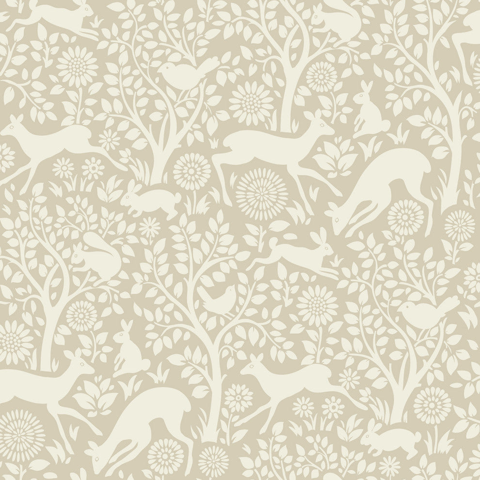 Anahi Neutral Forest Fauna  Wallpaper Bolt