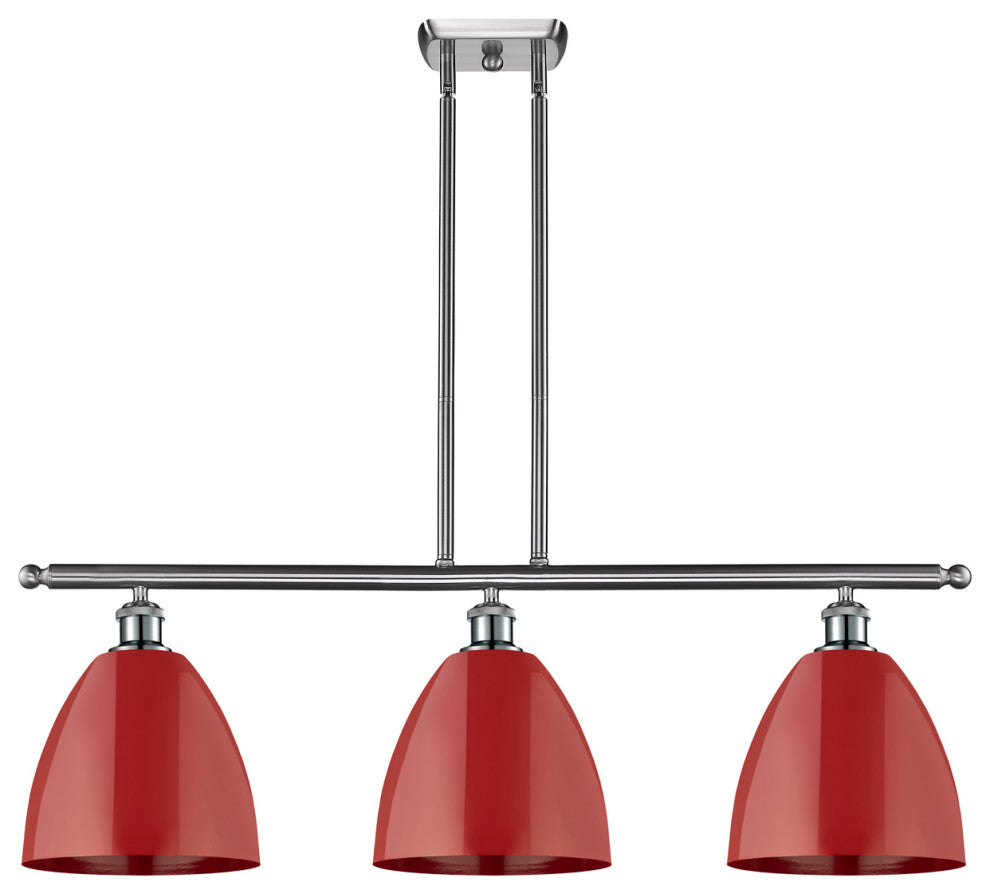 Innovations 516-3I-SN-MBD-9-RD 3 Light Island Light, Brushed Satin Nickel