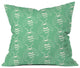 Morgan Kendall Green Bees Throw Pillow, 16"x16"