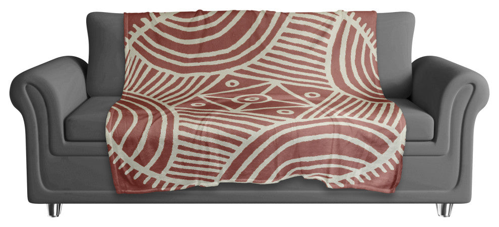 Pink Tribal 50x60 Coral Fleece Blanket