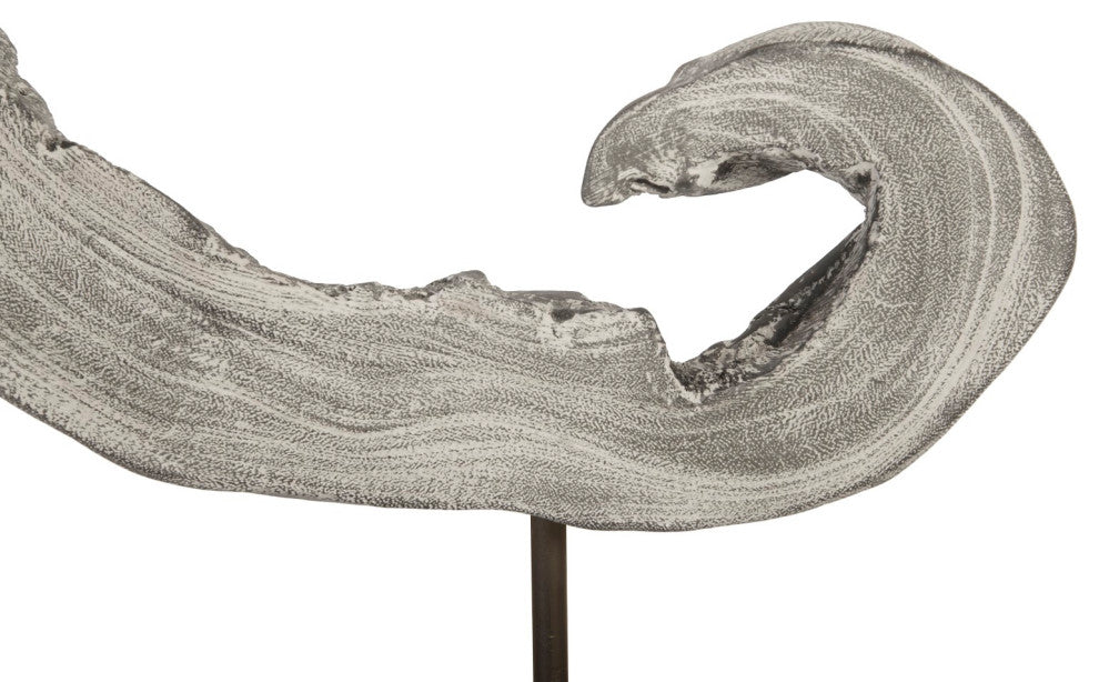 Creature Sculpture on Stand, Gray Stone