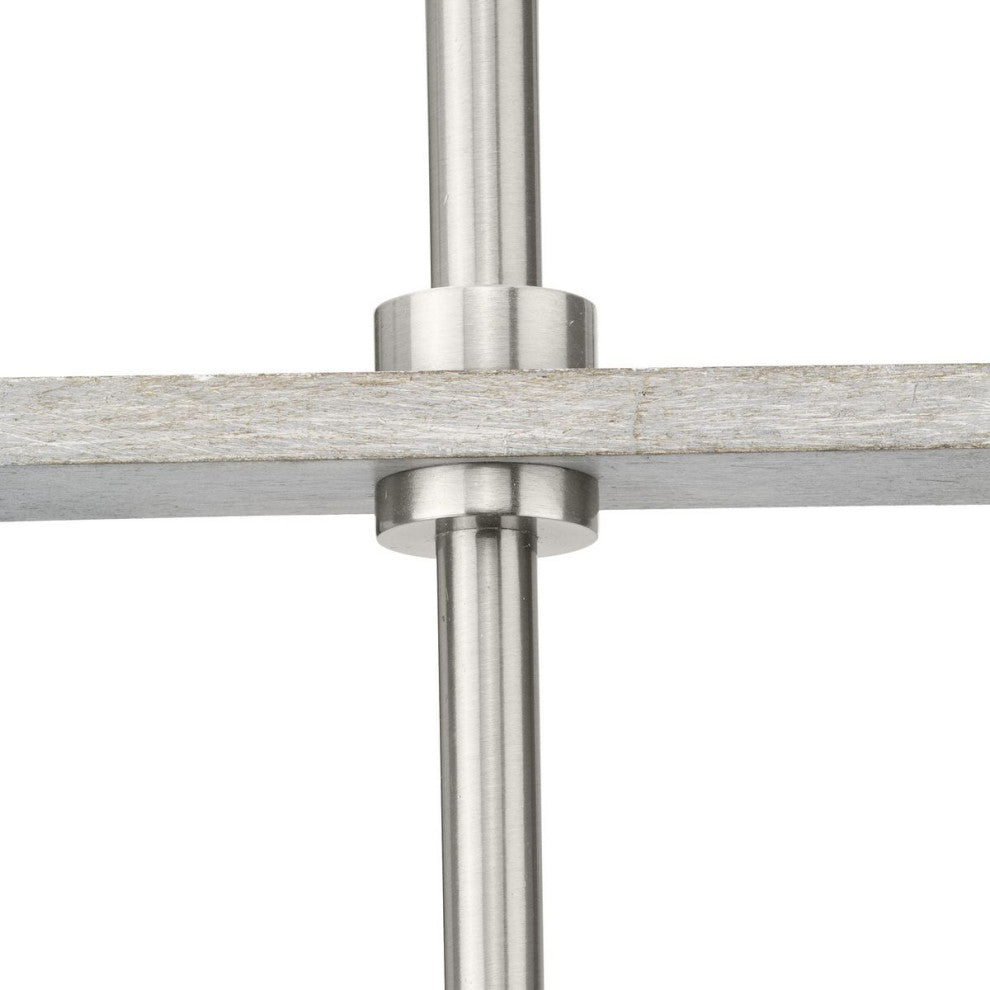 Boundary Collection 1-Light Modern Pendant, Brushed Nickel