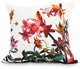 Color Me Floral White Floral Print Decorative Outdoor Throw Pillow, 18"