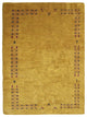 HAND KNOTTED LOOM SILK ECO-FRIENDLY AREA RUG -8'x10',Rectangle,Gold,Contemporary