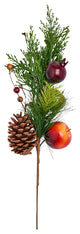 Pine Spray With Apple, 20"