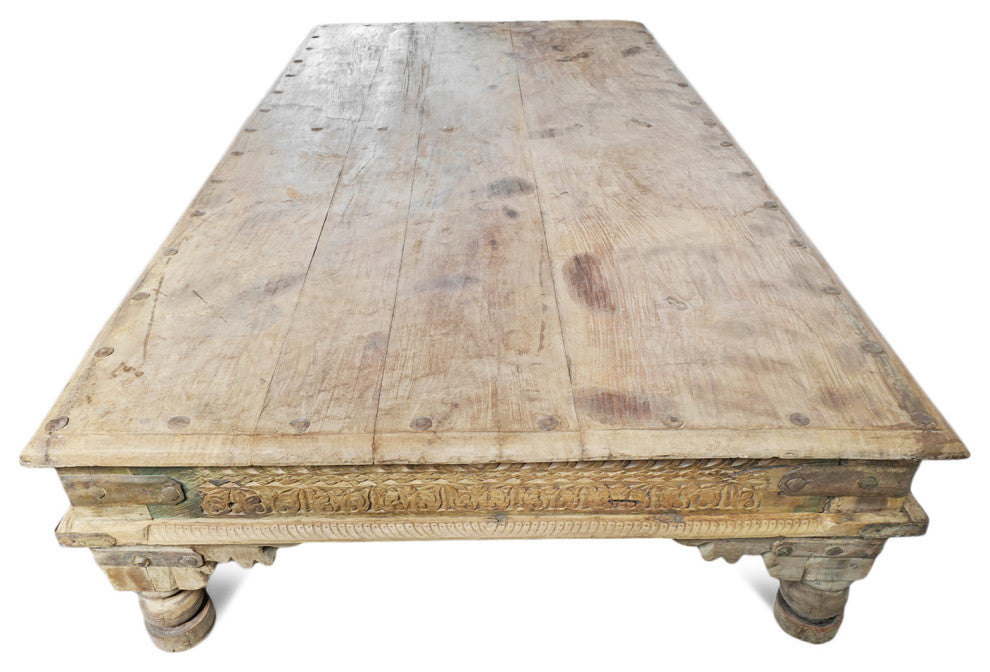 Consigned Vintage Teak Takhat Coffee Table 5