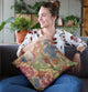 Plutus Multi-Color Garden Floral Luxury Throw Pillow, 20"x36"