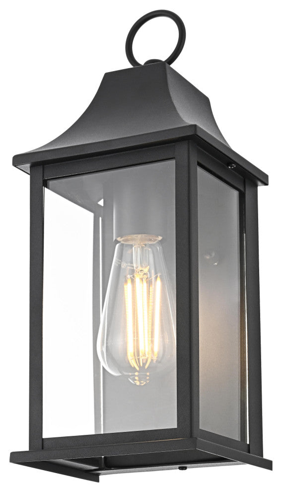 Home Living 6" Outdoor Wall Sconce, Black