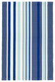 Dash & Albert Skyler Stripe Handwoven Indoor/Outdoor Rug, Blue, 8' x 10'