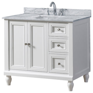 36" Classic White Bath Vanity