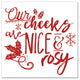 Cheeks are Nice and Rosy 16x16 Canvas Wall Art