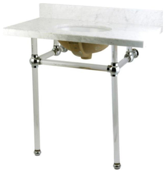 Kingston Brass Templeton 36" Bathroom Console Vanity, KVPB36WQA8