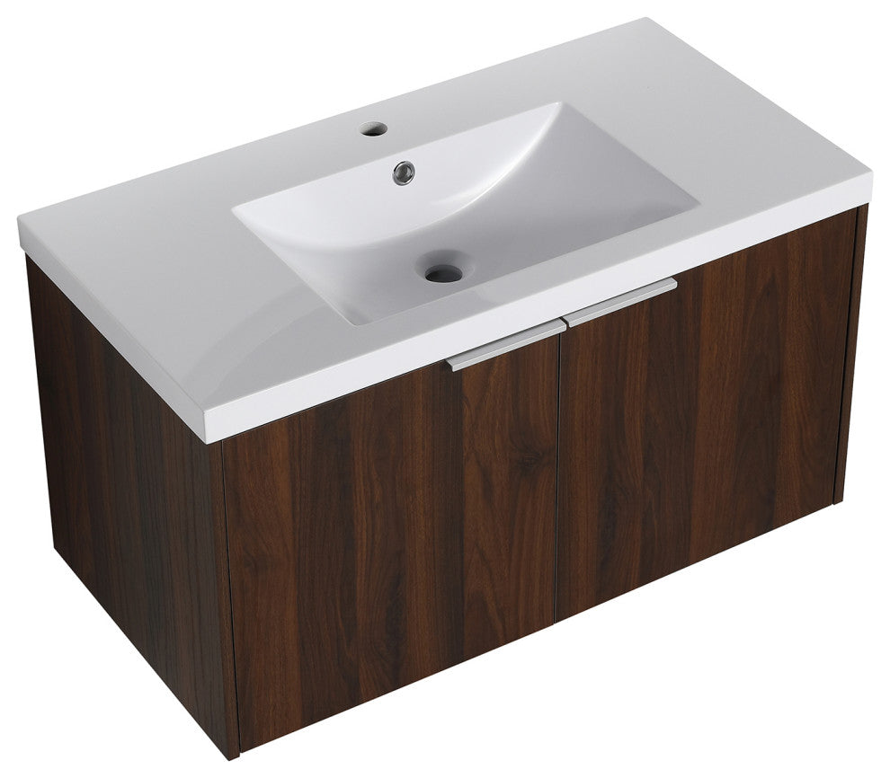 36" Modern Bathroom Floating Vanity